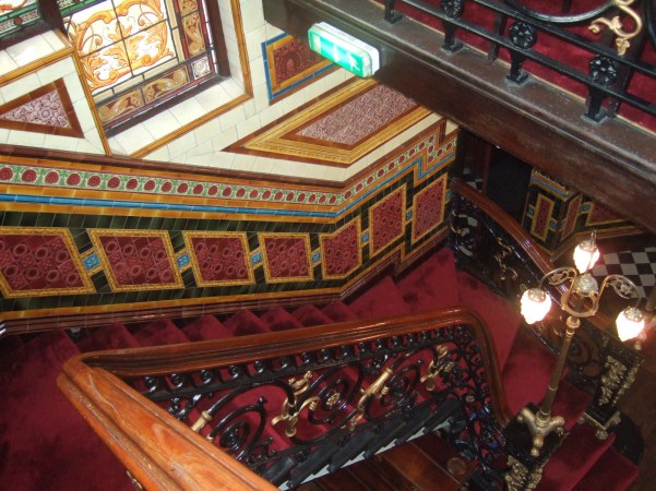 Bartons Arms Staircase - Minton-Hollins tiles