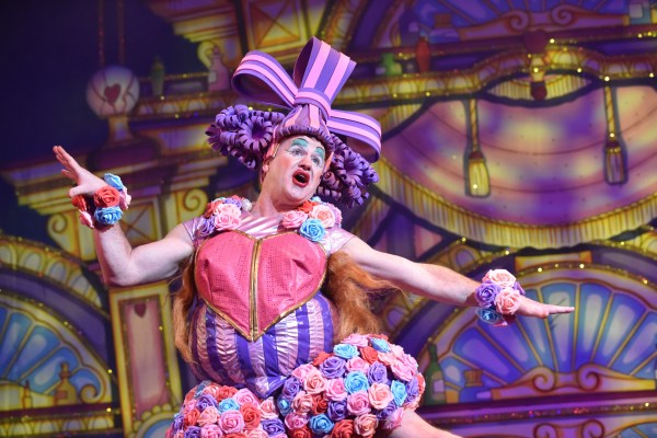 Greg Powrie in Cinderella at the Belgrade Theatre - Credit Robert Day