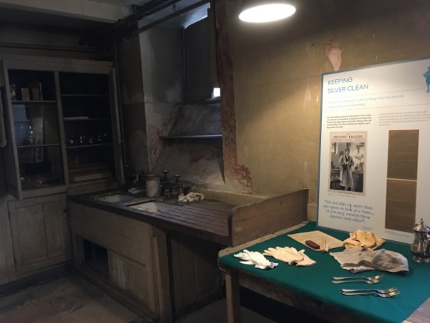 polishing the silver